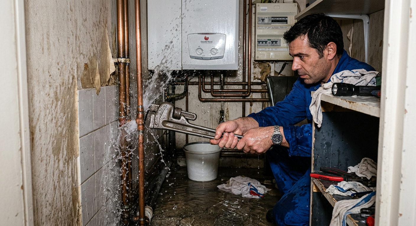 Réparation urgente fuite d'eau sur tuyauterie cuivre à Montrouge